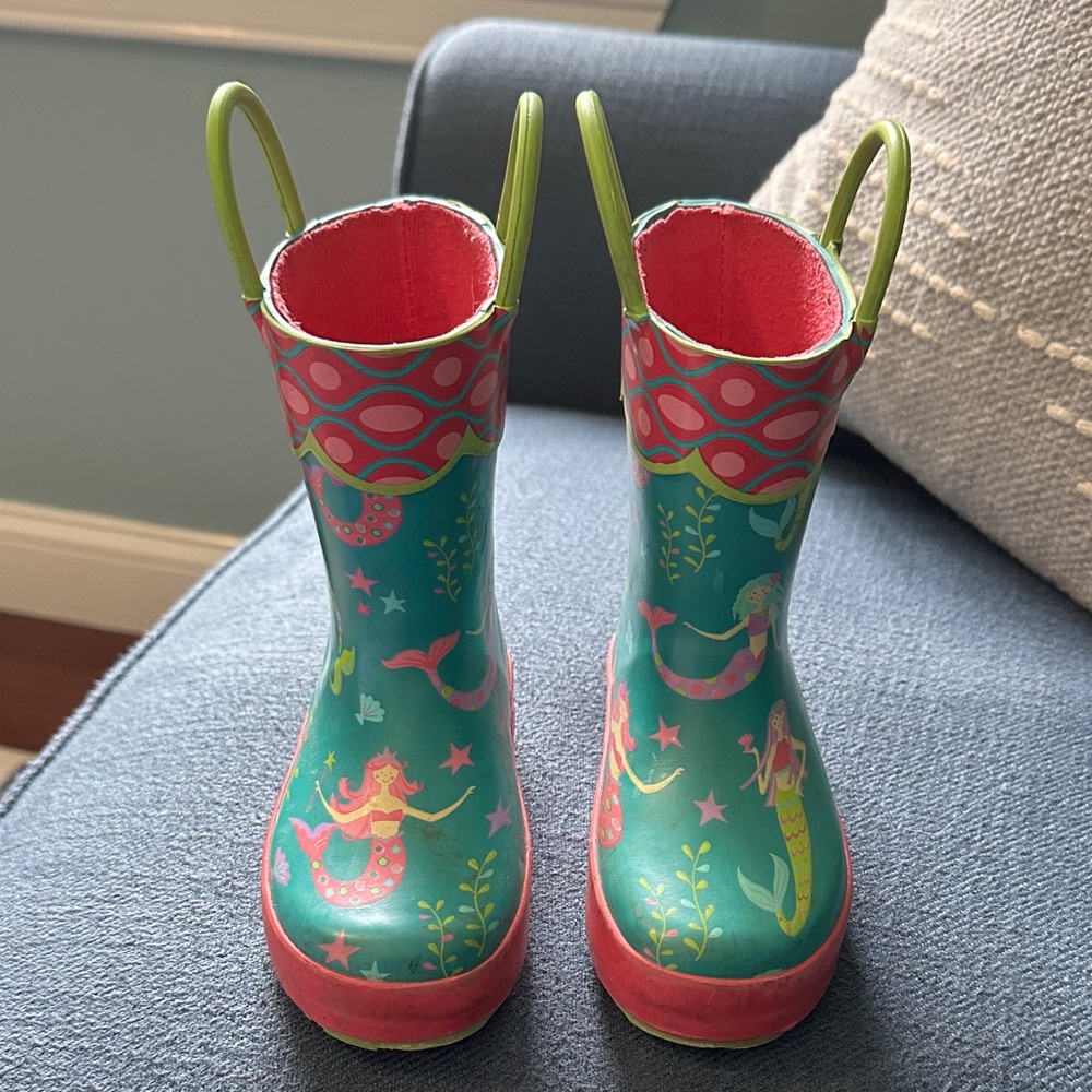 Kids Mermaid Rain Boots